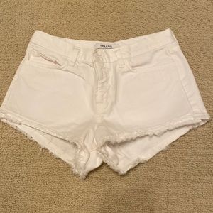 J Brand white shorts